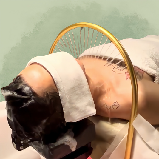 Indulge in the Tranquil Water Head Spa at Serenease, a luxurious experience designed to ease tension and promote deep relaxation.